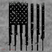 Bullet Riddled American Rifle Flag Toddler Hoodie thumb 2