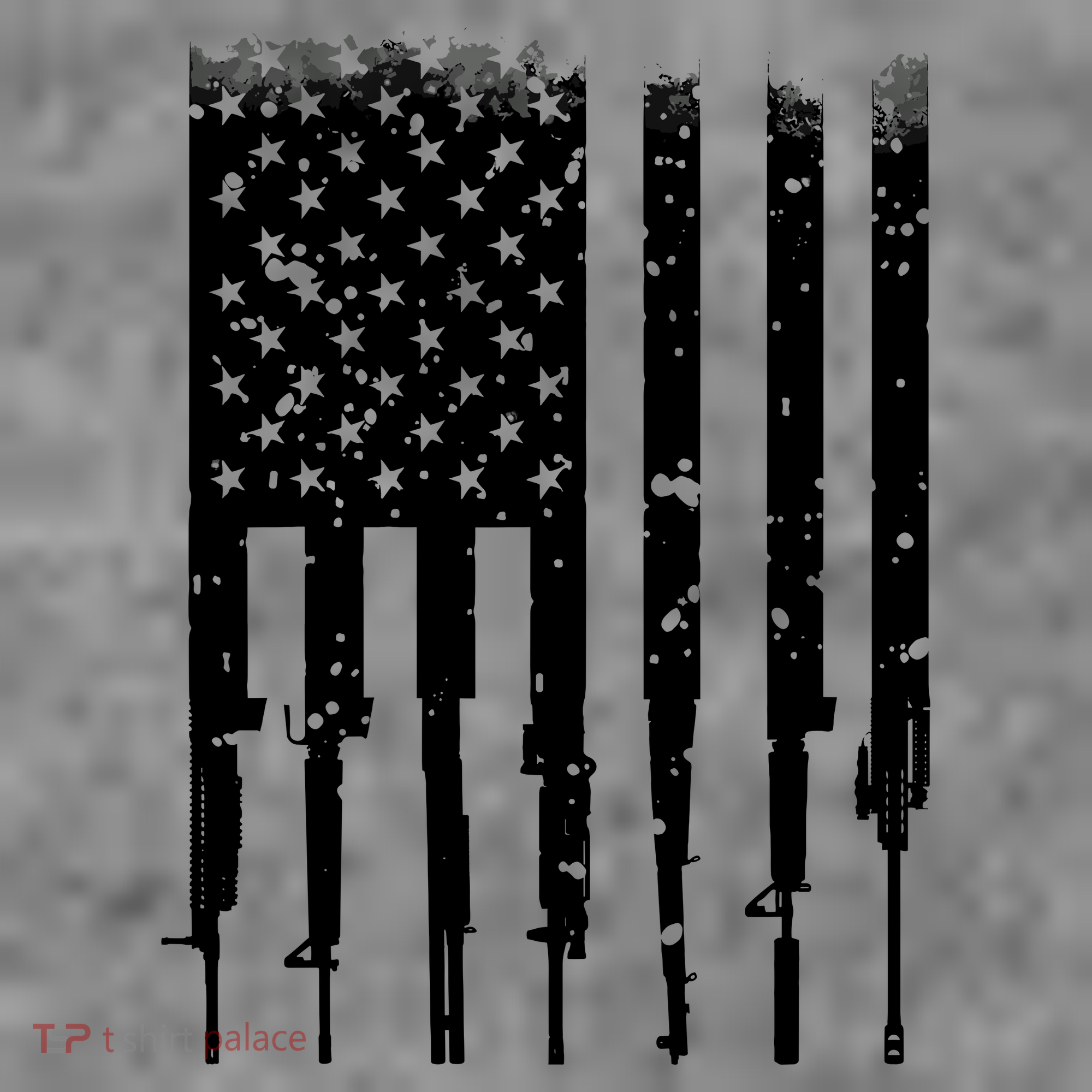 Bullet Riddled American Rifle Flag Toddler Hoodie