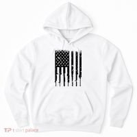 Bullet Riddled American Rifle Flag Hoodie thumb 0