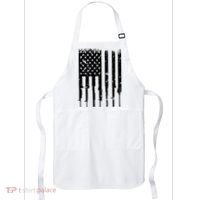 Bullet Riddled American Rifle Flag Apron thumb 0