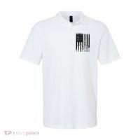 Bullet Riddled American Rifle Flag Polo thumb 0