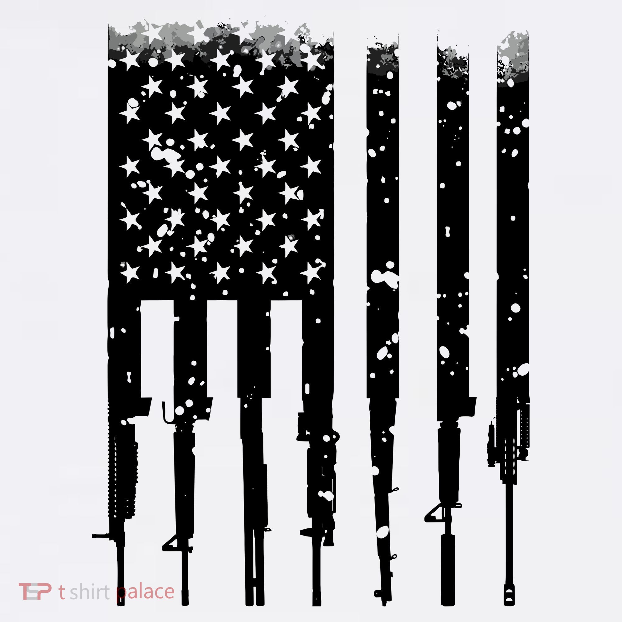 Bullet Riddled American Rifle Flag Women's Tank Top