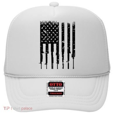 Bullet Riddled American Rifle Flag Hat