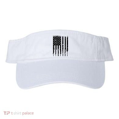 Bullet Riddled American Rifle Flag Visor