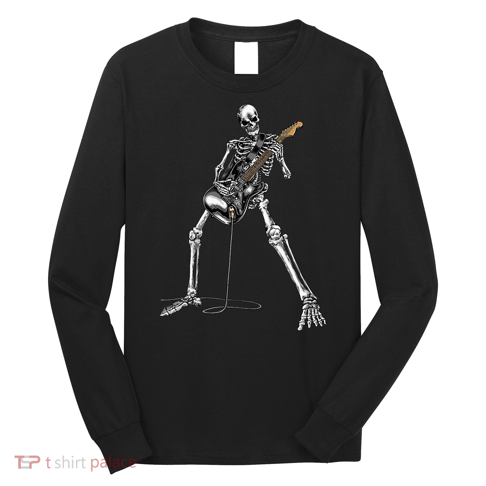 Band Rock And Roll Guitar For Men Band Long Sleeve Shirt