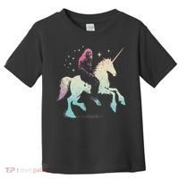 Bigfoot Riding A Unicorn Funny Sasquatch Lover Toddler T-Shirt thumb 0