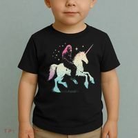 Bigfoot Riding A Unicorn Funny Sasquatch Lover Toddler T-Shirt thumb 2