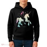 Bigfoot Riding A Unicorn Funny Sasquatch Lover Kids Hoodie thumb 4