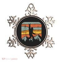 Bigfoot Rock and Roll Retro Mountain Sunset Sasquatch Gift Ornament thumb 0
