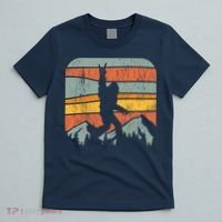 Bigfoot Rock and Roll Retro Mountain Sunset Sasquatch Gift T-Shirt thumb 5
