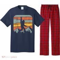 Bigfoot Rock and Roll Retro Mountain Sunset Sasquatch Gift Pajama Set thumb 0