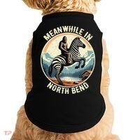 Bigfoot Riding A Zebra Meanwhile In North Bend Doggie Tank thumb 0
