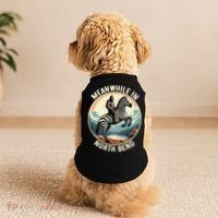 Bigfoot Riding A Zebra Meanwhile In North Bend Doggie Tank thumb 2