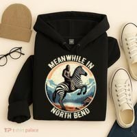 Bigfoot Riding A Zebra Meanwhile In North Bend Hoodie thumb 4