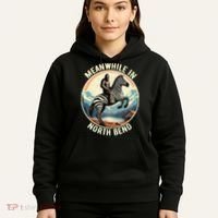 Bigfoot Riding A Zebra Meanwhile In North Bend Hoodie thumb 5