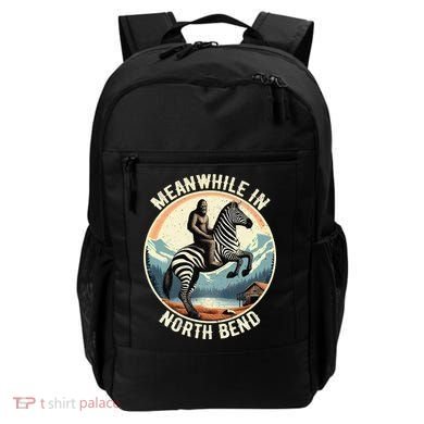Bigfoot Riding A Zebra Meanwhile In North Bend Backpack