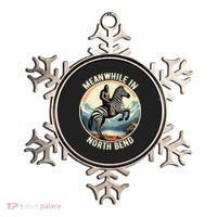 Bigfoot Riding A Zebra Meanwhile In North Bend Ornament thumb 0