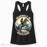 Bigfoot Riding A Zebra Meanwhile In North Bend Women's Tank Top thumb 0
