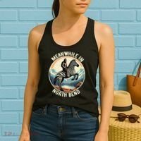 Bigfoot Riding A Zebra Meanwhile In North Bend Women's Tank Top thumb 2