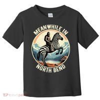 Bigfoot Riding A Zebra Meanwhile In North Bend Toddler T-Shirt thumb 0