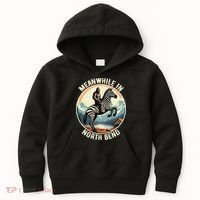 Bigfoot Riding A Zebra Meanwhile In North Bend Kids Hoodie thumb 0