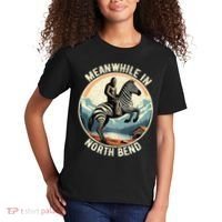 Bigfoot Riding A Zebra Meanwhile In North Bend Kids T-Shirt thumb 2