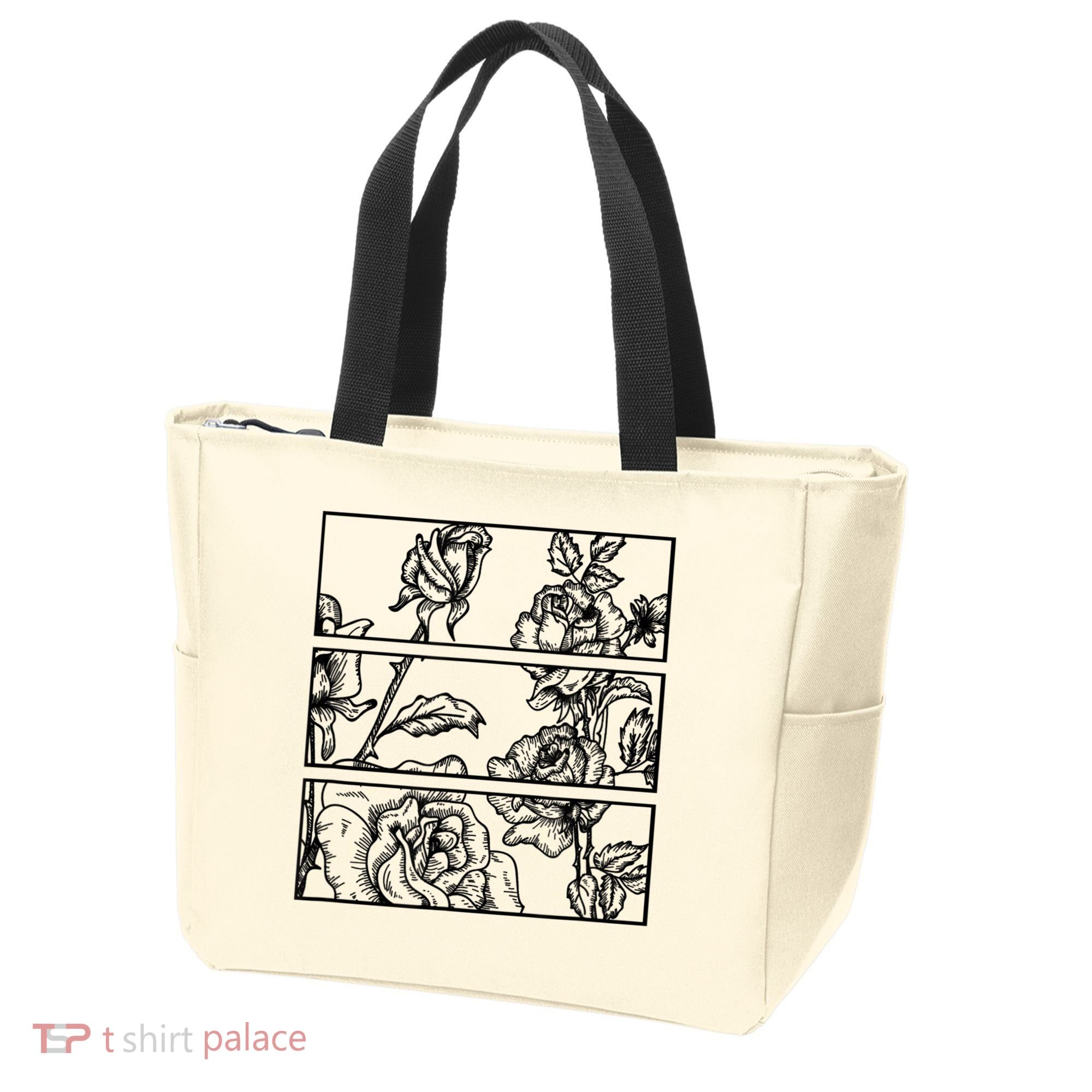 Black Roses Aesthetic Clothing Soft Grunge Clothes Goth Punk Tote Bag