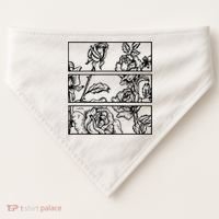 Black Roses Aesthetic Clothing Soft Grunge Clothes Goth Punk USA-Made Doggie Bandana thumb 0