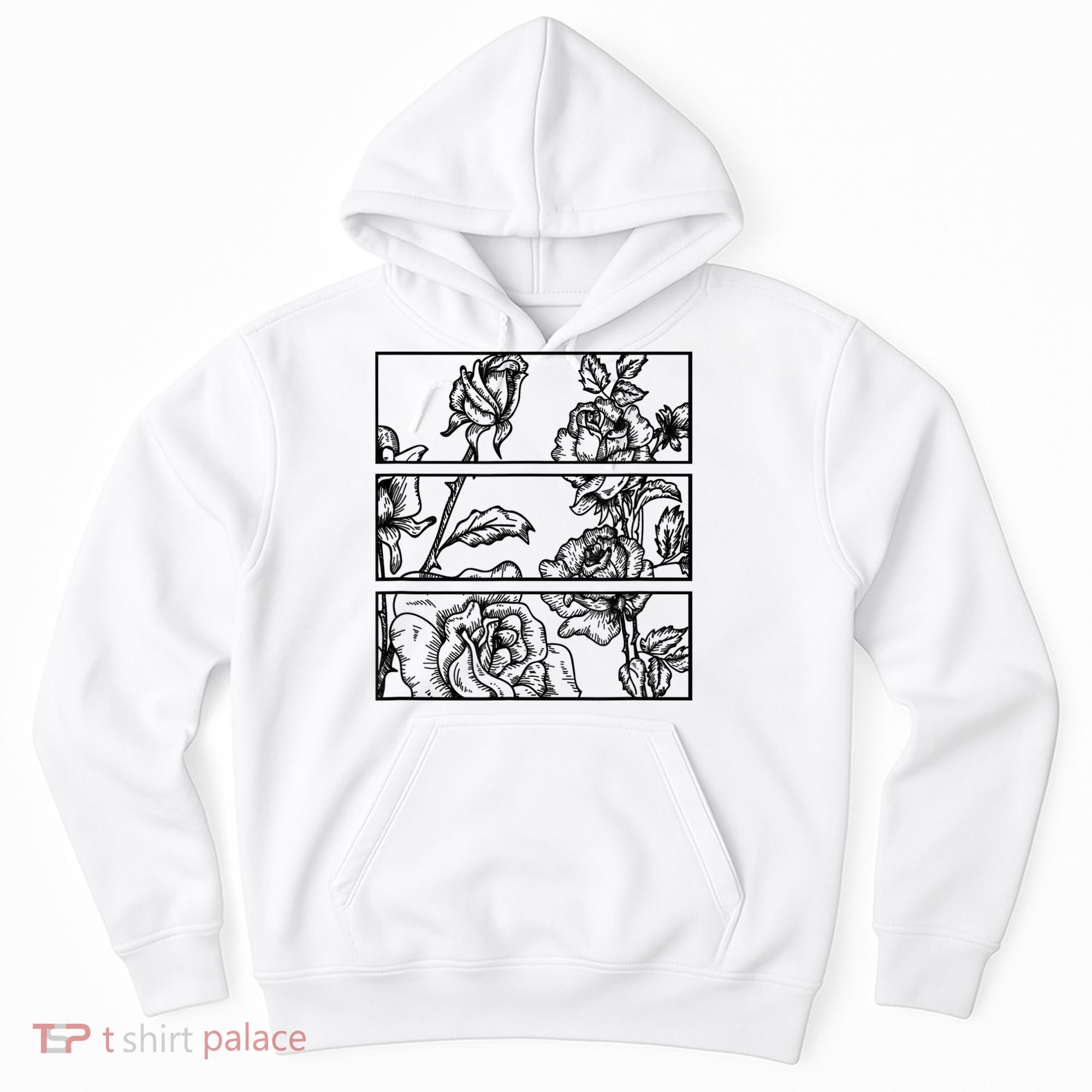 Black Roses Aesthetic Clothing Soft Grunge Clothes Goth Punk Hoodie