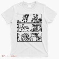 Black Roses Aesthetic Clothing Soft Grunge Clothes Goth Punk T-Shirt thumb 0