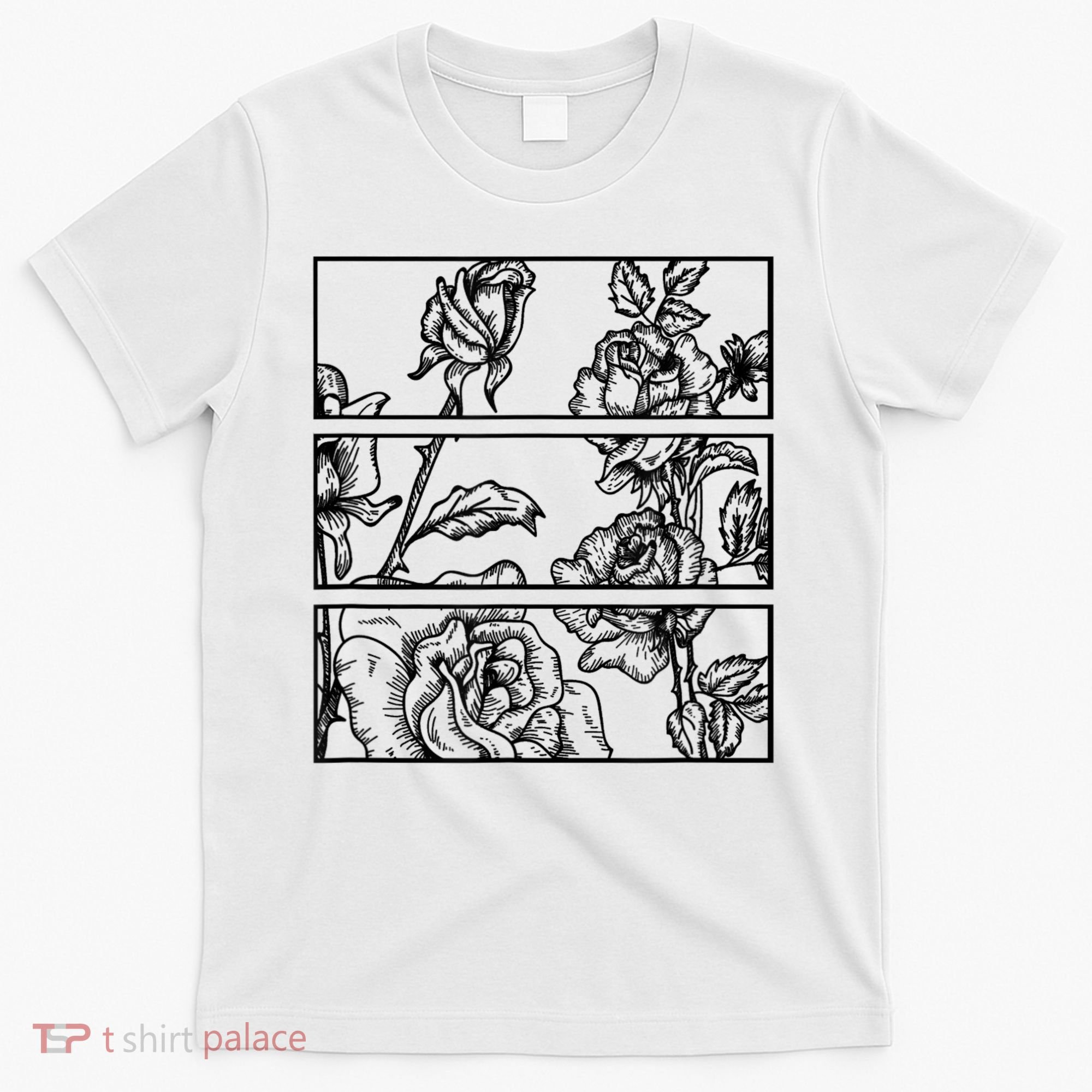 Black Roses Aesthetic Clothing Soft Grunge Clothes Goth Punk T-Shirt