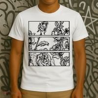 Black Roses Aesthetic Clothing Soft Grunge Clothes Goth Punk T-Shirt thumb 3