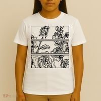 Black Roses Aesthetic Clothing Soft Grunge Clothes Goth Punk T-Shirt thumb 4