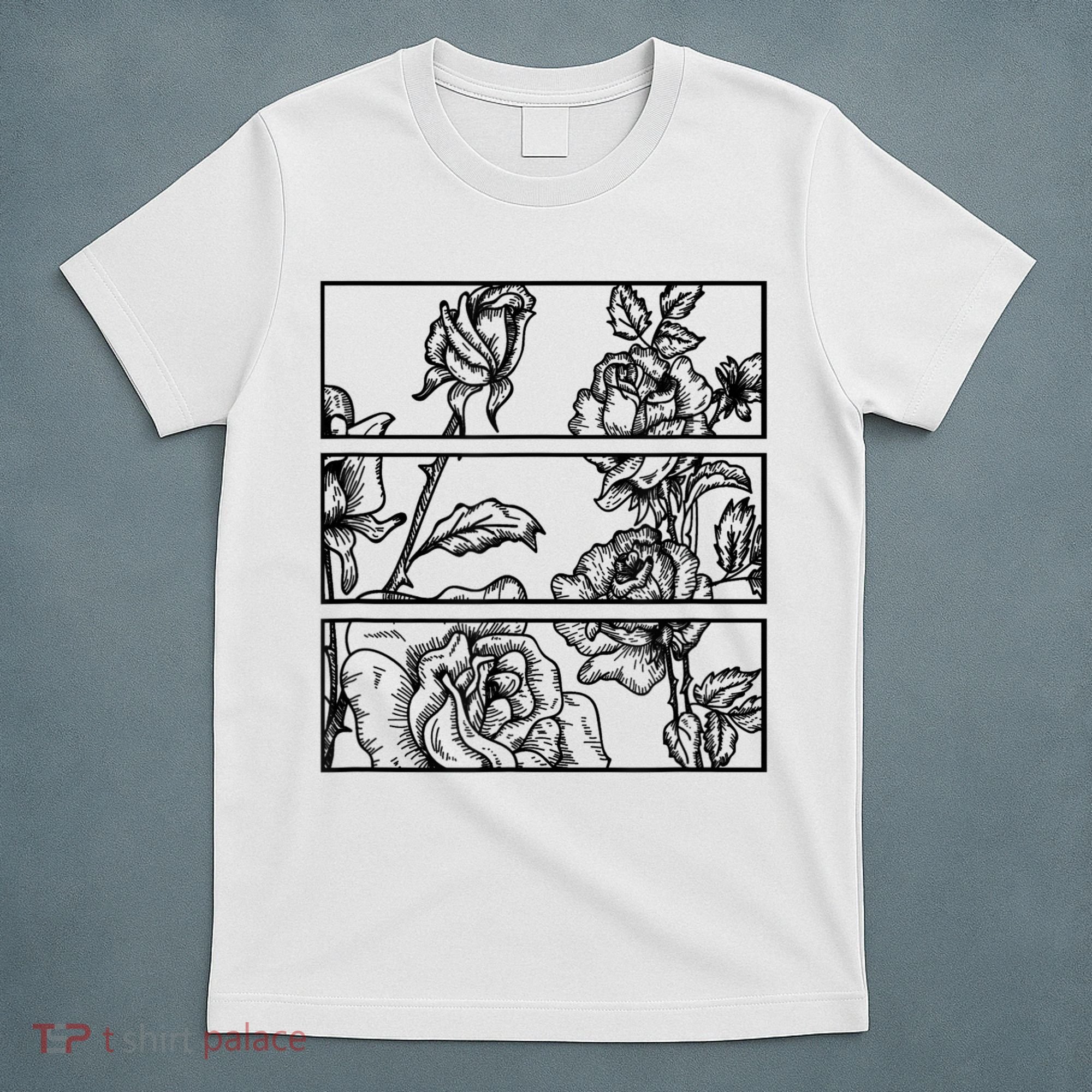 Black Roses Aesthetic Clothing Soft Grunge Clothes Goth Punk T-Shirt