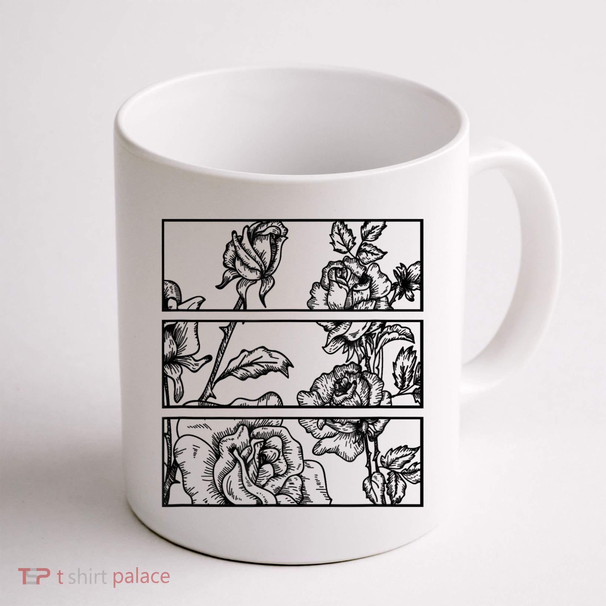 Black Roses Aesthetic Clothing Soft Grunge Clothes Goth Punk Coffee Mug