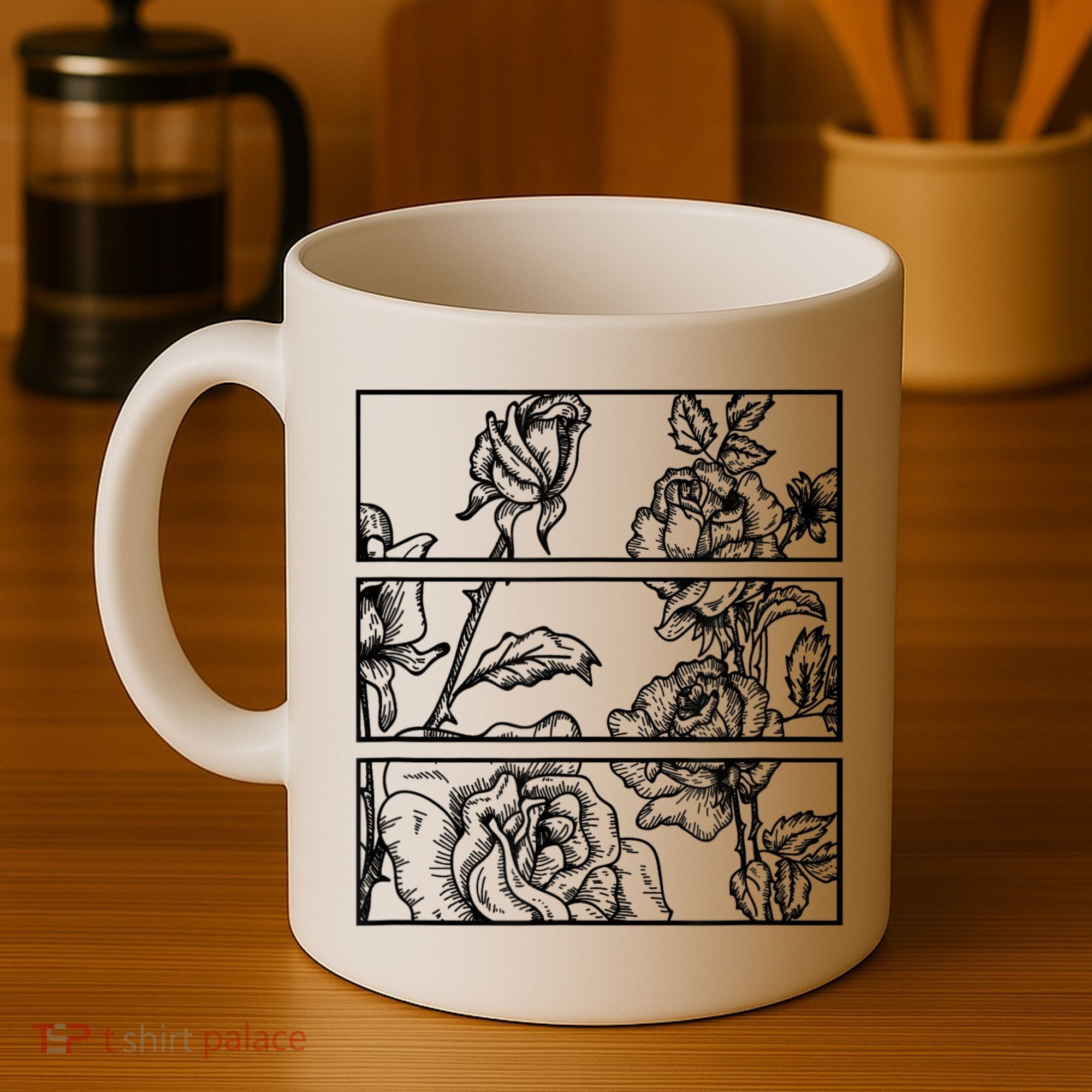 Black Roses Aesthetic Clothing Soft Grunge Clothes Goth Punk Coffee Mug