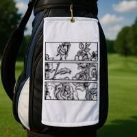 Black Roses Aesthetic Clothing Soft Grunge Clothes Goth Punk Golf Towel thumb 2