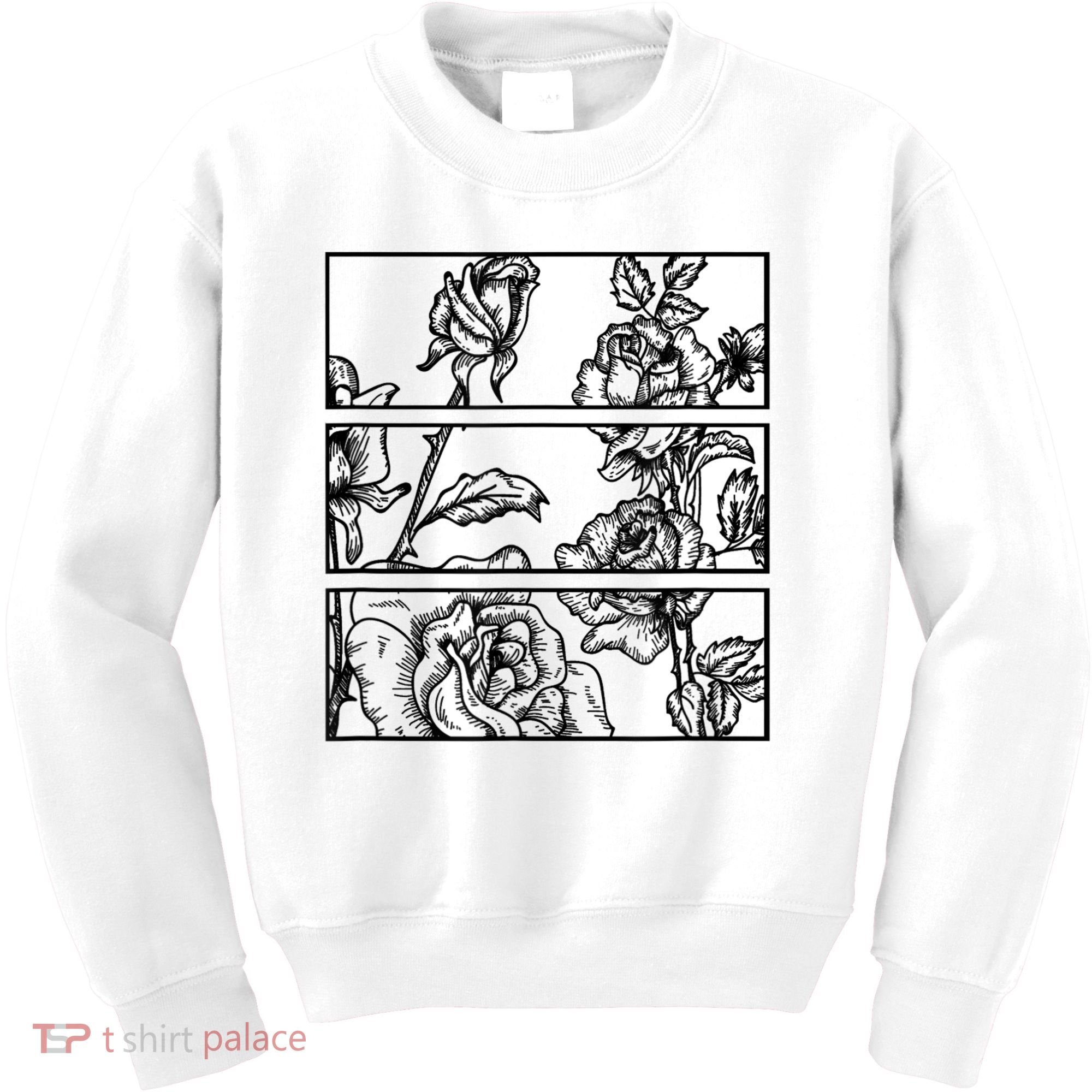 Black Roses Aesthetic Clothing Soft Grunge Clothes Goth Punk Kids Sweatshirt