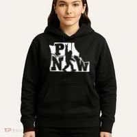 Bigfoot Rock And Roll Silhouette Pacific Northwest Sasquatch Hoodie thumb 5