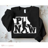 Bigfoot Rock And Roll Silhouette Pacific Northwest Sasquatch Sweatshirt thumb 2