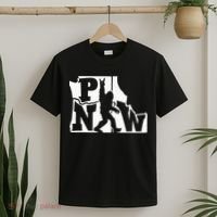 Bigfoot Rock And Roll Silhouette Pacific Northwest Sasquatch T-Shirt thumb 2