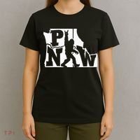 Bigfoot Rock And Roll Silhouette Pacific Northwest Sasquatch T-Shirt thumb 4