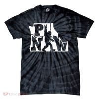 Bigfoot Rock And Roll Silhouette Pacific Northwest Sasquatch Tie-Dye T-Shirt thumb 0