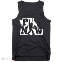 Bigfoot Rock And Roll Silhouette Pacific Northwest Sasquatch Tank Top thumb 0