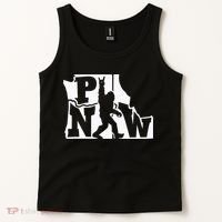 Bigfoot Rock And Roll Silhouette Pacific Northwest Sasquatch Tank Top thumb 2