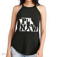 Bigfoot Rock And Roll Silhouette Pacific Northwest Sasquatch Women's Perfect Tri Rocker Tank thumb 2