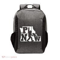Bigfoot Rock And Roll Silhouette Pacific Northwest Sasquatch Vector Backpack thumb 0