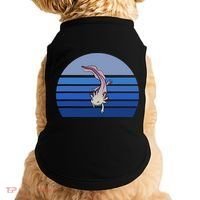 Blue Retro Axolotl Mexican Salamander Gift Lover Doggie Tank thumb 0