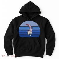 Blue Retro Axolotl Mexican Salamander Gift Lover Hoodie thumb 0