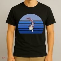 Blue Retro Axolotl Mexican Salamander Gift Lover T-Shirt thumb 3